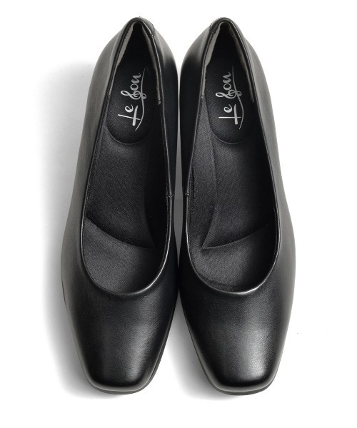 LUGG NAGG(ラグナグ)の「【Le son/ル ソン】牛革 カウレザースクエアパンプス(パンプス・レディース・ブラック・25/23.5/23/22.5/22/25.5/26/21.5/24.5/24)」の4枚目の写真