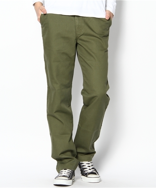 Dickies（ディッキーズ）の「WEGO/フェイダーストレートパンツ（チノパンツ・メンズ・グレイッシュベージュ/オリーブ/ネイビー/ブルー系その他/ワイン・SMALL/MEDIUM/LARGE/X-LARGE）」の3枚目の写真