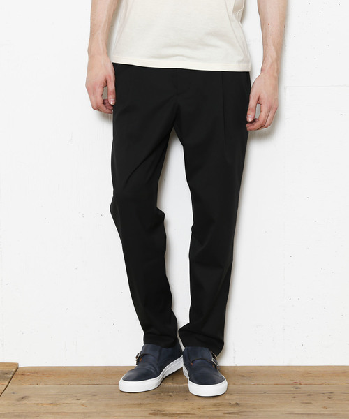 FACTOTUM（ファクトタム）の「【VALLIS】ギャバストレッチ 1タックスラックス（スラックス・メンズ・カーキ/ブラック・44/48/46）」の7枚目の写真