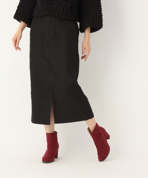 A part by（アパートバイ）の「Cミリタリータイトスカート　770458 （スカート・レディース・ブラック/ベージュ/カーキ・LARGE/MEDIUM）」の2枚目の写真