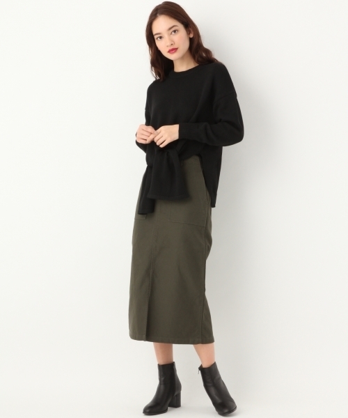A part by（アパートバイ）の「Cミリタリータイトスカート　770458 （スカート・レディース・ブラック/ベージュ/カーキ・LARGE/MEDIUM）」の9枚目の写真