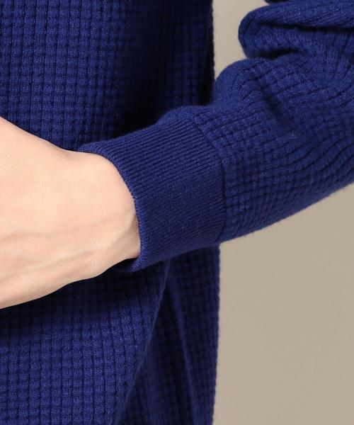 BEAUTY&YOUTH UNITED ARROWS（ビューティーアンドユースユナイテッドアローズ）の「BY ワッフル スウェット ワイドフォルム ニット ◆（ニット/セーター・メンズ・ロイヤルブルー/オフホワイト/イエロー・MEDIUM/SMALL/X-LARGE/LARGE）」の15枚目の写真