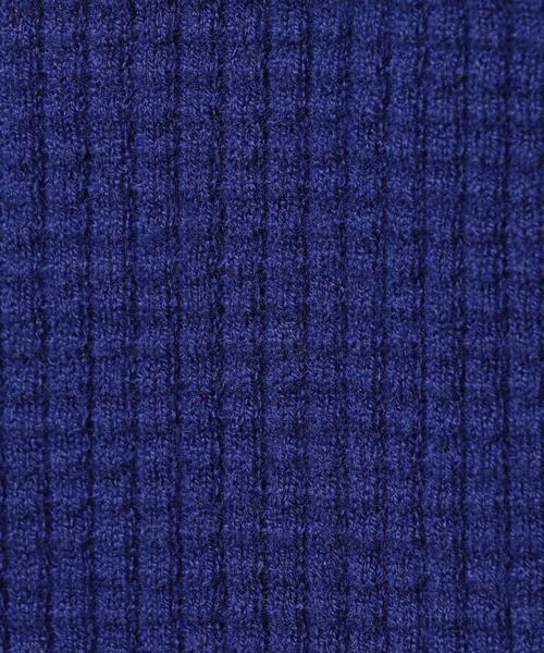 BEAUTY&YOUTH UNITED ARROWS（ビューティーアンドユースユナイテッドアローズ）の「BY ワッフル スウェット ワイドフォルム ニット ◆（ニット/セーター・メンズ・ロイヤルブルー/オフホワイト/イエロー・MEDIUM/SMALL/X-LARGE/LARGE）」の5枚目の写真