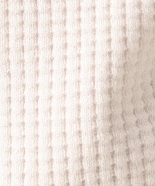 BEAUTY&YOUTH UNITED ARROWS（ビューティーアンドユースユナイテッドアローズ）の「BY ワッフル スウェット ワイドフォルム ニット ◆（ニット/セーター・メンズ・ロイヤルブルー/オフホワイト/イエロー・MEDIUM/SMALL/X-LARGE/LARGE）」の7枚目の写真