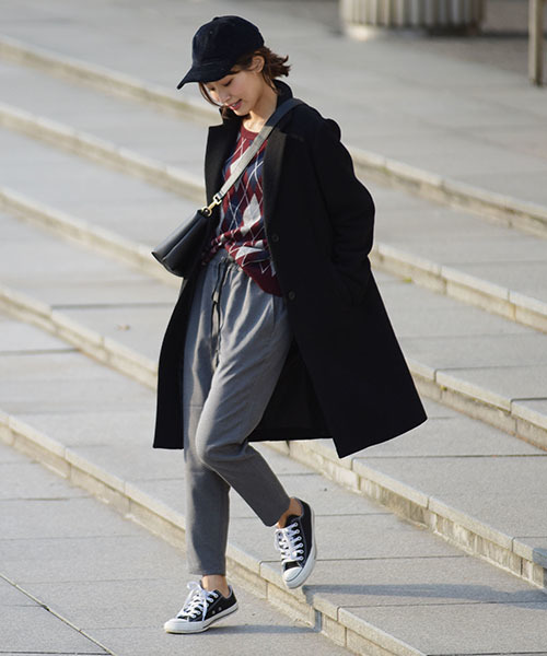 LIPSTAR（リップスター）の「アーガイルジャガードニット（ニット/セーター・レディース・ブラック系その他/イエロー系その他/レッド系その他・M）」の13枚目の写真