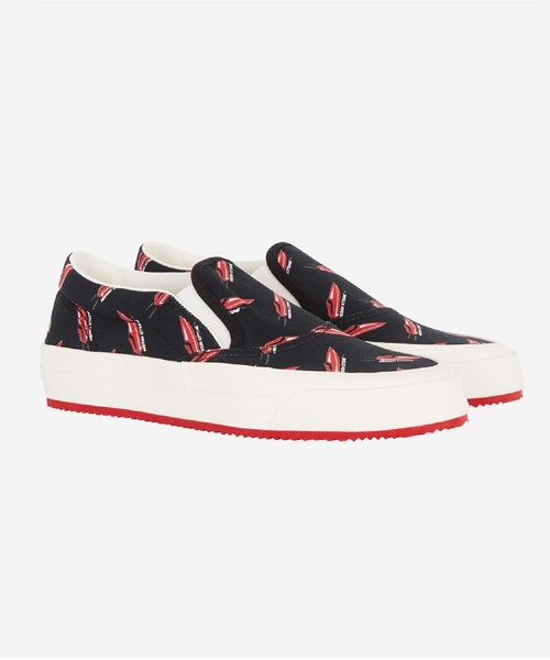 セール all over speedboat slip on sneaker スリッポン maison