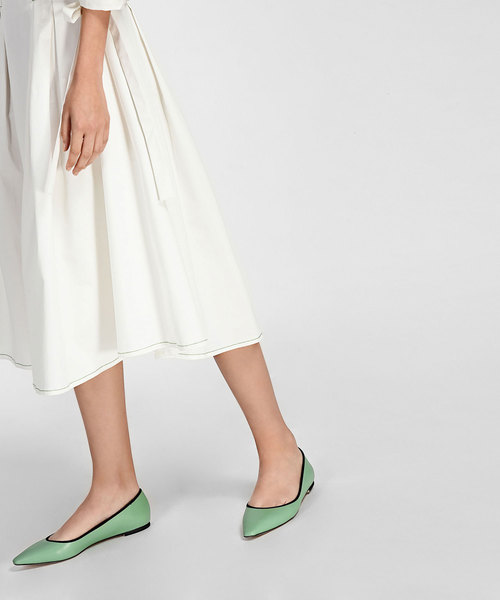 CHARLES & KEITH（チャールズ & キース）の「メッシュディテールバレリーナ / MESH DETAIL BALLERINAS（バレエシューズ・レディース・ブラック/グリーン・24.5cm/23cm/25cm/23.5cm）」の9枚目の写真