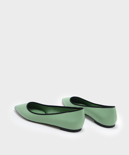 CHARLES & KEITH（チャールズ & キース）の「メッシュディテールバレリーナ / MESH DETAIL BALLERINAS（バレエシューズ・レディース・ブラック/グリーン・24.5cm/23cm/25cm/23.5cm）」の11枚目の写真