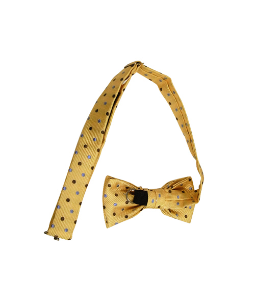 MIKI HOUSE（ミキハウス）の「ドット柄◇蝶ネクタイ（ネクタイ・キッズ・ネイビー/エンジ/マスタード・ONE SIZE）」の4枚目の写真
