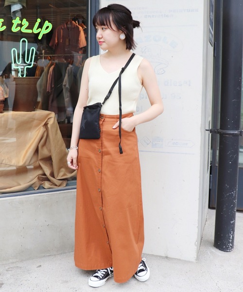 SLOBE IENA（スローブイエナ）の「コットンリブタンクニット◆（ニット/セーター・レディース・ホワイト/ブラック/サックスブルー/ピンク・FREE）」の5枚目の写真