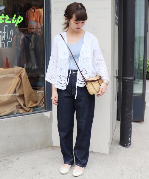 SLOBE IENA（スローブイエナ）の「コットンリブタンクニット◆（ニット/セーター・レディース・ホワイト/ブラック/サックスブルー/ピンク・FREE）」の12枚目の写真