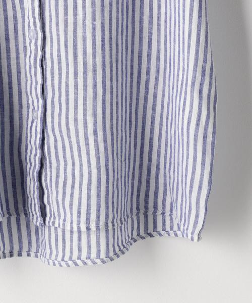 coen(コーエン)の「綿麻ストライプバンドカラーシャツブラウス(シャツ/ブラウス・レディース・イエロー/ネイビー/ピンク・LARGE/MEDIUM)」の18枚目の写真