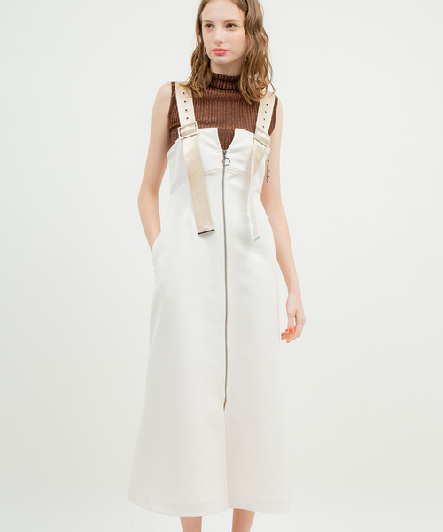 UNITED TOKYO(ユナイテッドトウキョウ)の「ステッチワークジャンパースカート(ワンピース・レディース・オフホワイト/ブラック・1)」の6枚目の写真