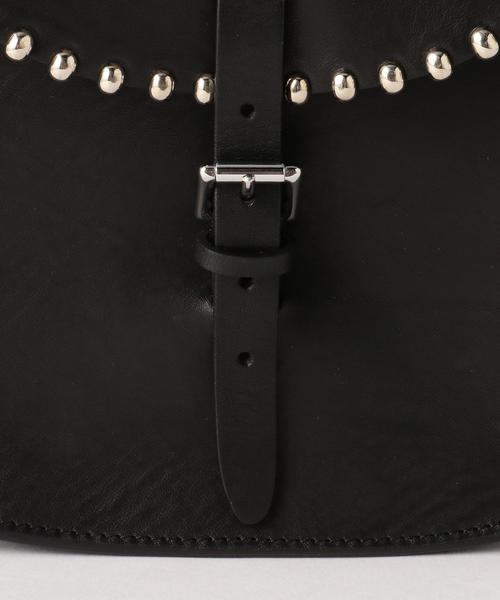 BEAUTY&YOUTH UNITED ARROWS(ビューティーアンドユースユナイテッドアローズ)の「<HERBERT Frere Soeur>レザー サブロック ショルダーバッグ(ショルダーバッグ・レディース・ブラウン/ブラック・FREE)」の4枚目の写真