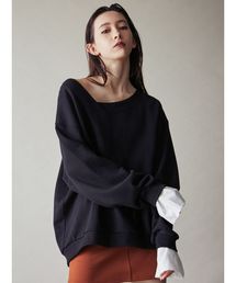 EMODA | アシンメトリーカフトップ(スウェット)