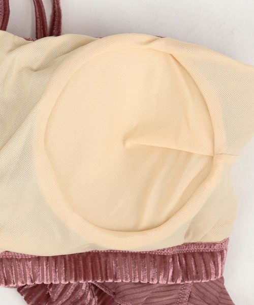 OSYAREVO(オシャレボ)の「リブベロア フリル ビキニ 水着 レディース(水着・レディース・グリーン系その他/ピンク系その他・MEDIUM/LARGE/X-LARGE)」の18枚目の写真