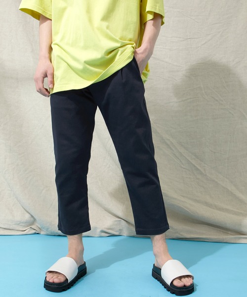 EMMA CLOTHES（エマクローズ）の「カツラギストレッチ1タックアンクルテーパードチノパンツ（チノパンツ・メンズ・ブラック/ベージュ/ネイビー/ブラウン系その他/ブルー系その他/チャコール/アイボリー/ダークブラウン・S/M/L）」の8枚目の写真