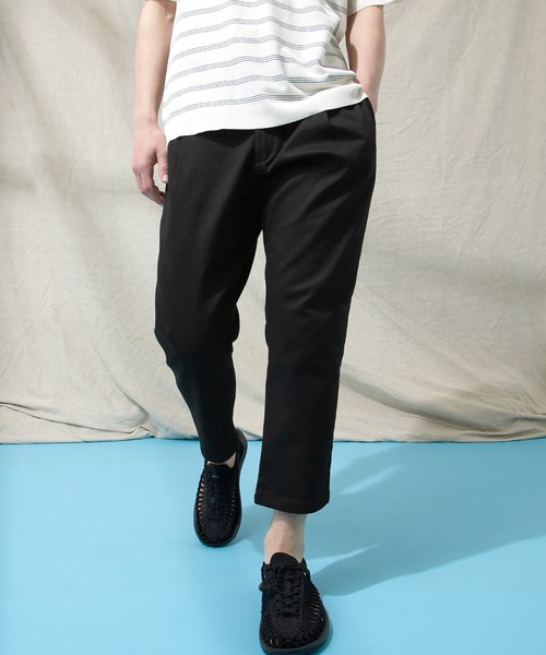 EMMA CLOTHES（エマクローズ）の「カツラギストレッチ1タックアンクルテーパードチノパンツ（チノパンツ・メンズ・ブラック/ベージュ/ネイビー/ブラウン系その他/ブルー系その他/チャコール/アイボリー/ダークブラウン・S/M/L）」の15枚目の写真