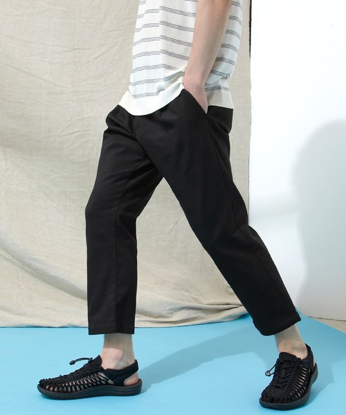 EMMA CLOTHES（エマクローズ）の「カツラギストレッチ1タックアンクルテーパードチノパンツ（チノパンツ・メンズ・ブラック/ベージュ/ネイビー/ブラウン系その他/ブルー系その他/チャコール/アイボリー/ダークブラウン・S/M/L）」の16枚目の写真