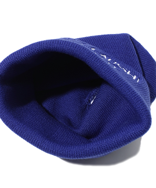 WEGO（ウィゴー）の「WEGO/ロゴ刺繍ニットキャップ（ニットキャップ/ビーニー・メンズ・ホワイト/ブラック/ライトグレー/ブルー/ネイビー/パープル/イエロー/ワイン・FREE）」の11枚目の写真