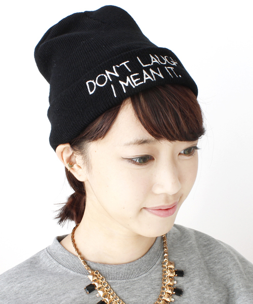 WEGO（ウィゴー）の「WEGO/ロゴ刺繍ニットキャップ（ニットキャップ/ビーニー・メンズ・ホワイト/ブラック/ライトグレー/ブルー/ネイビー/パープル/イエロー/ワイン・FREE）」の19枚目の写真