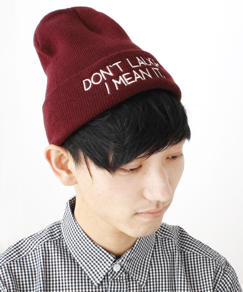 WEGO（ウィゴー）の「WEGO/ロゴ刺繍ニットキャップ（ニットキャップ/ビーニー・メンズ・ホワイト/ブラック/ライトグレー/ブルー/ネイビー/パープル/イエロー/ワイン・FREE）」の22枚目の写真