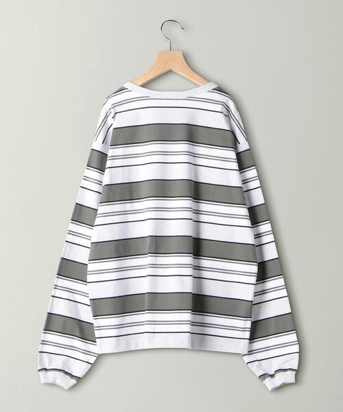 BEAUTY&YOUTH UNITED ARROWS(ビューティーアンドユースユナイテッドアローズ)の「BY ショーン ボーダー ロングアーム カットソー -MADE IN JAPAN- о(Tシャツ/カットソー・メンズ・ブラック/グレー・SMALL/MEDIUM/LARGE/X-LARGE)」の3枚目の写真