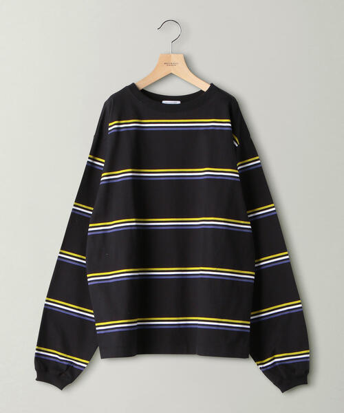 BEAUTY&YOUTH UNITED ARROWS(ビューティーアンドユースユナイテッドアローズ)の「BY ショーン ボーダー ロングアーム カットソー -MADE IN JAPAN- о(Tシャツ/カットソー・メンズ・ブラック/グレー・SMALL/MEDIUM/LARGE/X-LARGE)」の5枚目の写真