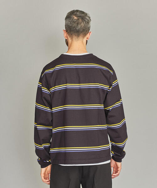 BEAUTY&YOUTH UNITED ARROWS(ビューティーアンドユースユナイテッドアローズ)の「BY ショーン ボーダー ロングアーム カットソー -MADE IN JAPAN- о(Tシャツ/カットソー・メンズ・ブラック/グレー・SMALL/MEDIUM/LARGE/X-LARGE)」の6枚目の写真