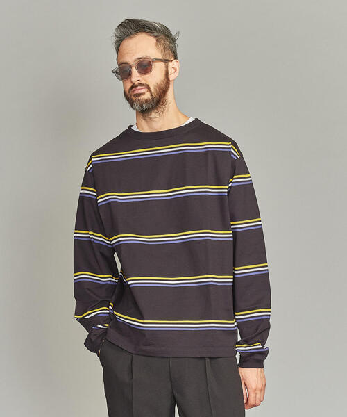 BEAUTY&YOUTH UNITED ARROWS(ビューティーアンドユースユナイテッドアローズ)の「BY ショーン ボーダー ロングアーム カットソー -MADE IN JAPAN- о(Tシャツ/カットソー・メンズ・ブラック/グレー・SMALL/MEDIUM/LARGE/X-LARGE)」の19枚目の写真