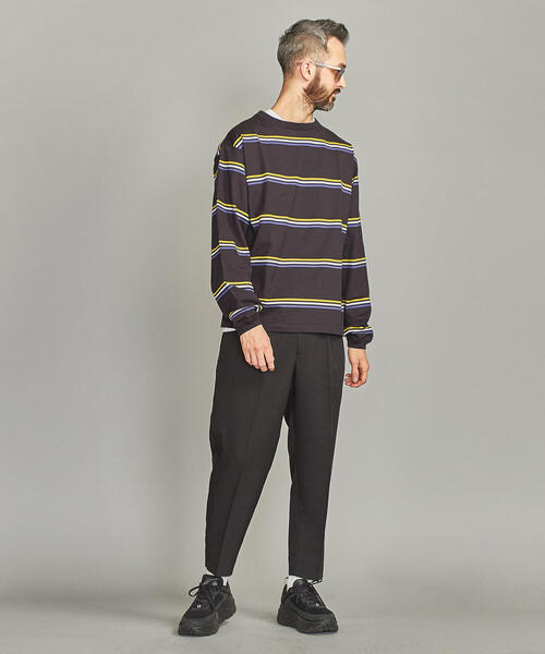 BEAUTY&YOUTH UNITED ARROWS(ビューティーアンドユースユナイテッドアローズ)の「BY ショーン ボーダー ロングアーム カットソー -MADE IN JAPAN- о(Tシャツ/カットソー・メンズ・ブラック/グレー・SMALL/MEDIUM/LARGE/X-LARGE)」の15枚目の写真