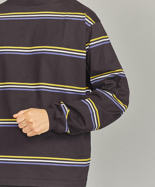 BEAUTY&YOUTH UNITED ARROWS(ビューティーアンドユースユナイテッドアローズ)の「BY ショーン ボーダー ロングアーム カットソー -MADE IN JAPAN- о(Tシャツ/カットソー・メンズ・ブラック/グレー・SMALL/MEDIUM/LARGE/X-LARGE)」の16枚目の写真