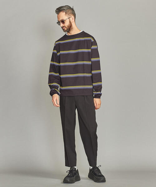 BEAUTY&YOUTH UNITED ARROWS(ビューティーアンドユースユナイテッドアローズ)の「BY ショーン ボーダー ロングアーム カットソー -MADE IN JAPAN- о(Tシャツ/カットソー・メンズ・ブラック/グレー・SMALL/MEDIUM/LARGE/X-LARGE)」の7枚目の写真