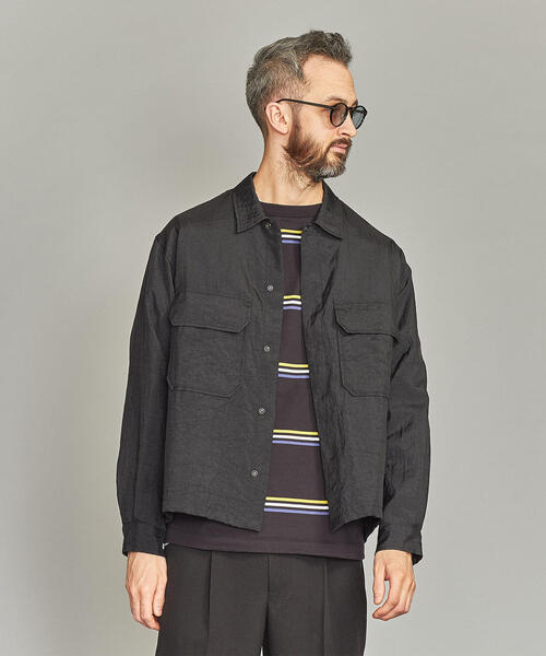 BEAUTY&YOUTH UNITED ARROWS(ビューティーアンドユースユナイテッドアローズ)の「BY ショーン ボーダー ロングアーム カットソー -MADE IN JAPAN- о(Tシャツ/カットソー・メンズ・ブラック/グレー・SMALL/MEDIUM/LARGE/X-LARGE)」の8枚目の写真