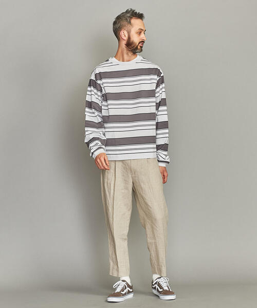 BEAUTY&YOUTH UNITED ARROWS(ビューティーアンドユースユナイテッドアローズ)の「BY ショーン ボーダー ロングアーム カットソー -MADE IN JAPAN- о(Tシャツ/カットソー・メンズ・ブラック/グレー・SMALL/MEDIUM/LARGE/X-LARGE)」の10枚目の写真