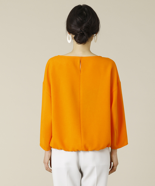 Tiara（ティアラ）の「麻調バルーンスリーブブラウス（シャツ/ブラウス・レディース・キャメル/オレンジ/グリーン/ネイビー・FREE）」の19枚目の写真