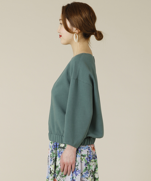 Tiara（ティアラ）の「麻調バルーンスリーブブラウス（シャツ/ブラウス・レディース・キャメル/オレンジ/グリーン/ネイビー・FREE）」の15枚目の写真