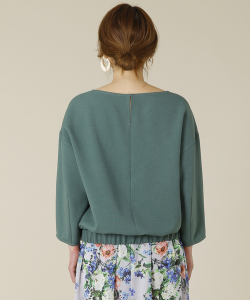 Tiara（ティアラ）の「麻調バルーンスリーブブラウス（シャツ/ブラウス・レディース・キャメル/オレンジ/グリーン/ネイビー・FREE）」の14枚目の写真