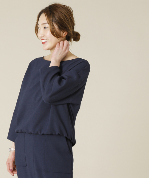 Tiara（ティアラ）の「麻調バルーンスリーブブラウス（シャツ/ブラウス・レディース・キャメル/オレンジ/グリーン/ネイビー・FREE）」の6枚目の写真