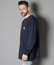 Carhartt | Carhartt LSTEE/カーハート ポケット付きロゴ ロンT(Tシャツ/カットソー)