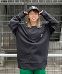 Carhartt LSTEE/カーハート ポケット付きロゴ ロンT