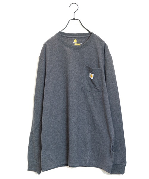 完売前に【carhartt】 ポケットロゴ ロンＴ Carhartt LSTEE/カーハート ポケット付きロゴ ロンT（Tシャツ