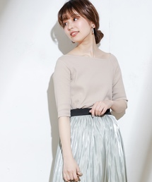 natural couture | ワンショル風リブTシャツ(Tシャツ/カットソー)