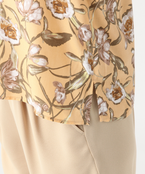 A part by（アパートバイ）の「PハナガラカイキンシャツSS  833583（シャツ/ブラウス・レディース・ブラック系その他/ホワイト系その他/ベージュ系その他・FREE）」の17枚目の写真