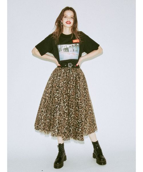 jouetie（ジュエティ）の「ドッキングミディスカート（スカート・レディース・オフホワイト/ブラック/ピンク/その他1・MEDIUM）」の9枚目の写真