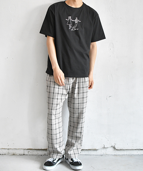 PairPair(ペアペア)の「カップルプリントT(Tシャツ/カットソー・メンズ・ブラック/オフホワイト・FREE)」の9枚目の写真