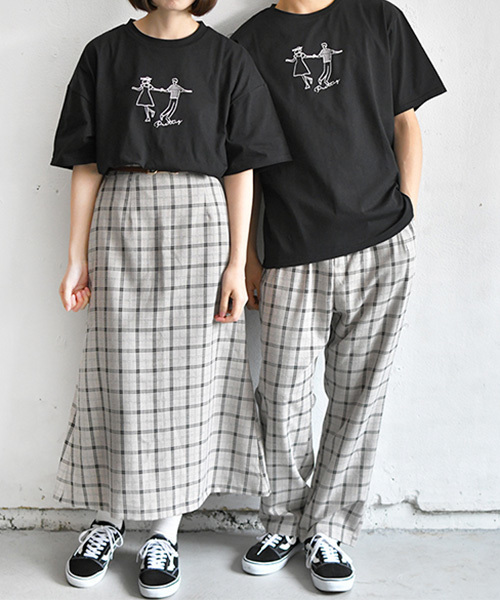 PairPair(ペアペア)の「カップルプリントT(Tシャツ/カットソー・メンズ・ブラック/オフホワイト・FREE)」の15枚目の写真