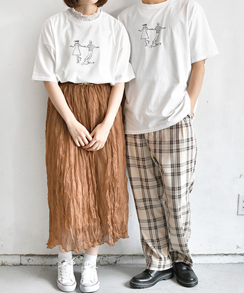 PairPair(ペアペア)の「カップルプリントT(Tシャツ/カットソー・メンズ・ブラック/オフホワイト・FREE)」の18枚目の写真