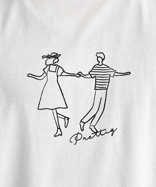 PairPair(ペアペア)の「カップルプリントT(Tシャツ/カットソー・メンズ・ブラック/オフホワイト・FREE)」の20枚目の写真