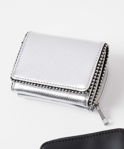 WEGO（ウィゴー）の「WEGO/ボールチェーン9ポケットウォレット（財布・レディース・ブラック/シルバー・FREE）」の2枚目の写真